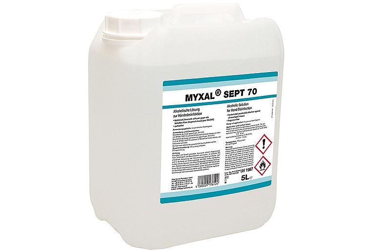 Händedesinfektionsmittel MYXAL Sept 70, 5l Kanister