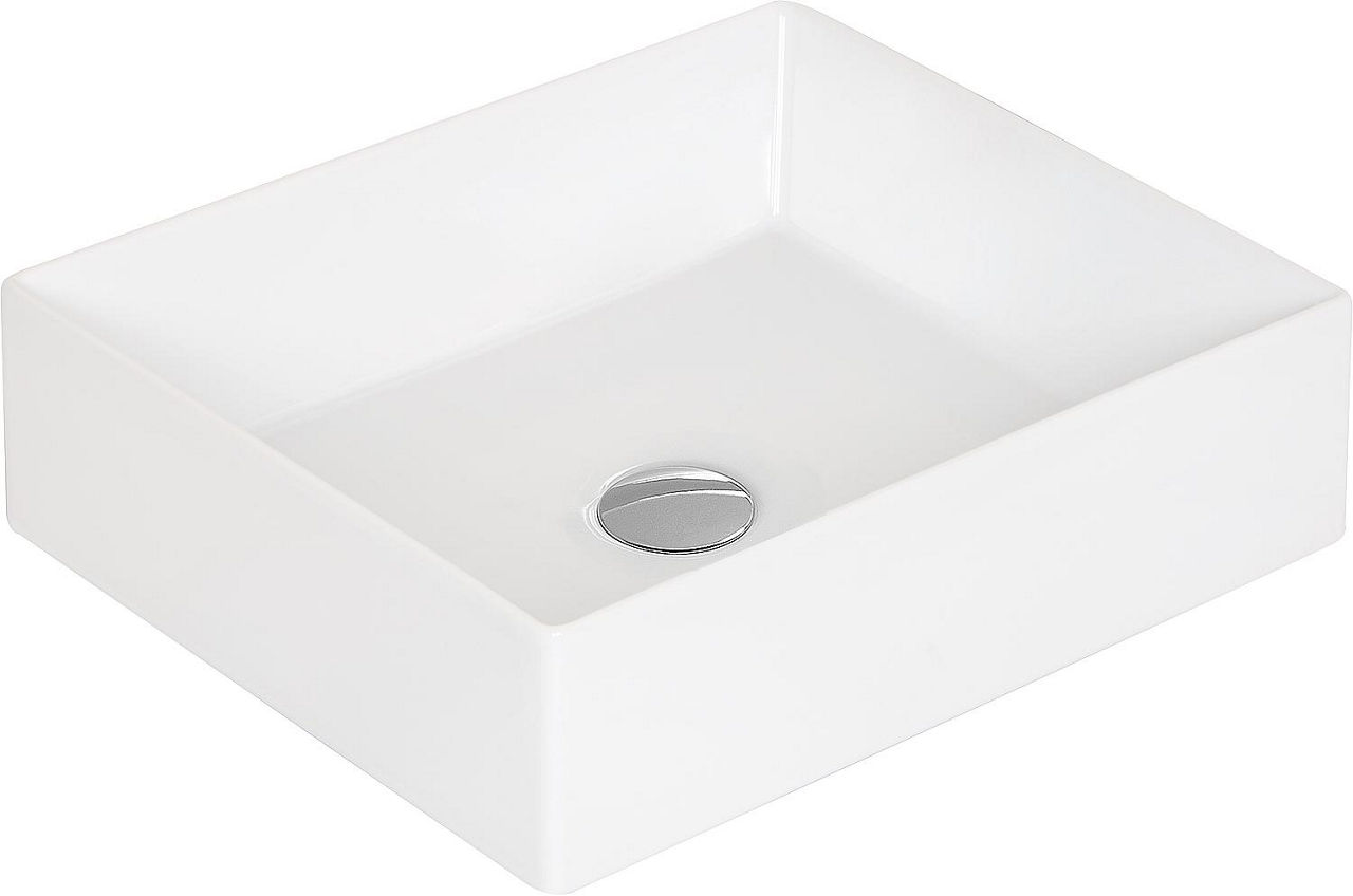 Aufsatz-Waschtisch Elayla BxHxT: 450x130x380 mm Keramik weiß