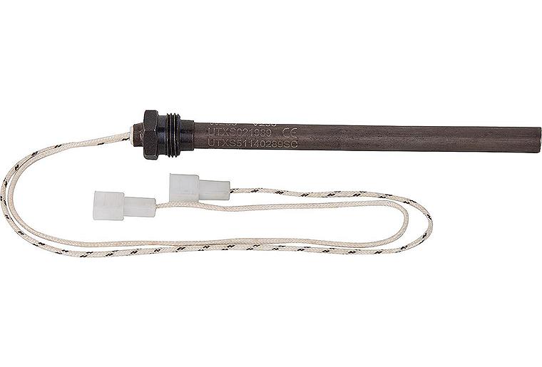 Glühzünder für Pelletofen 9,5x140mm mit 3/8" Schraubnippel Gesamtlänge: 150mm, 230V, 250 Watt