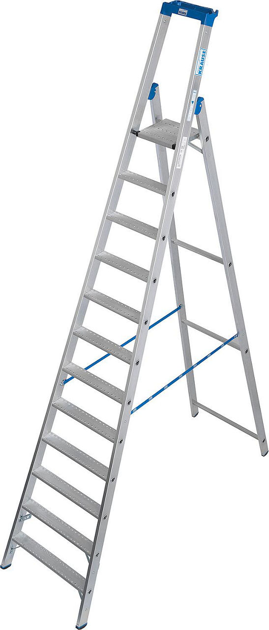 Stehleiter Krause Stabilo mit 12 rutschhemmenden Stufen Stehleiter Krause Stabilo mit 12 rutschhemmenden Stufen