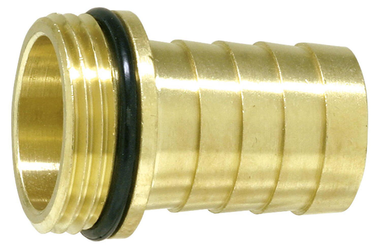 1/3 Schlauchverschraubung Vaterteil, mit Bund u. O-Ring R 1 1/2" AG x 1 1/2" Tülle 1/3 Schlauchverschraubung Vaterteil, mit Bund u. O-Ring R 1 1/2" AG x 1 1/2" Tülle