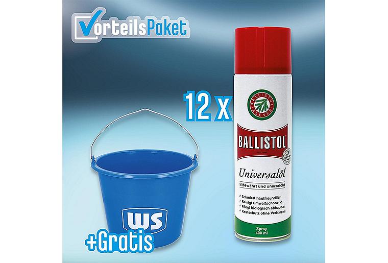 Vorteilset WS Universalöl 400 ml 12-teilig mit Gratis WS Baueimer Vorteilset WS Universalöl 400 ml 12-teilig mit Gratis WS Baueimer