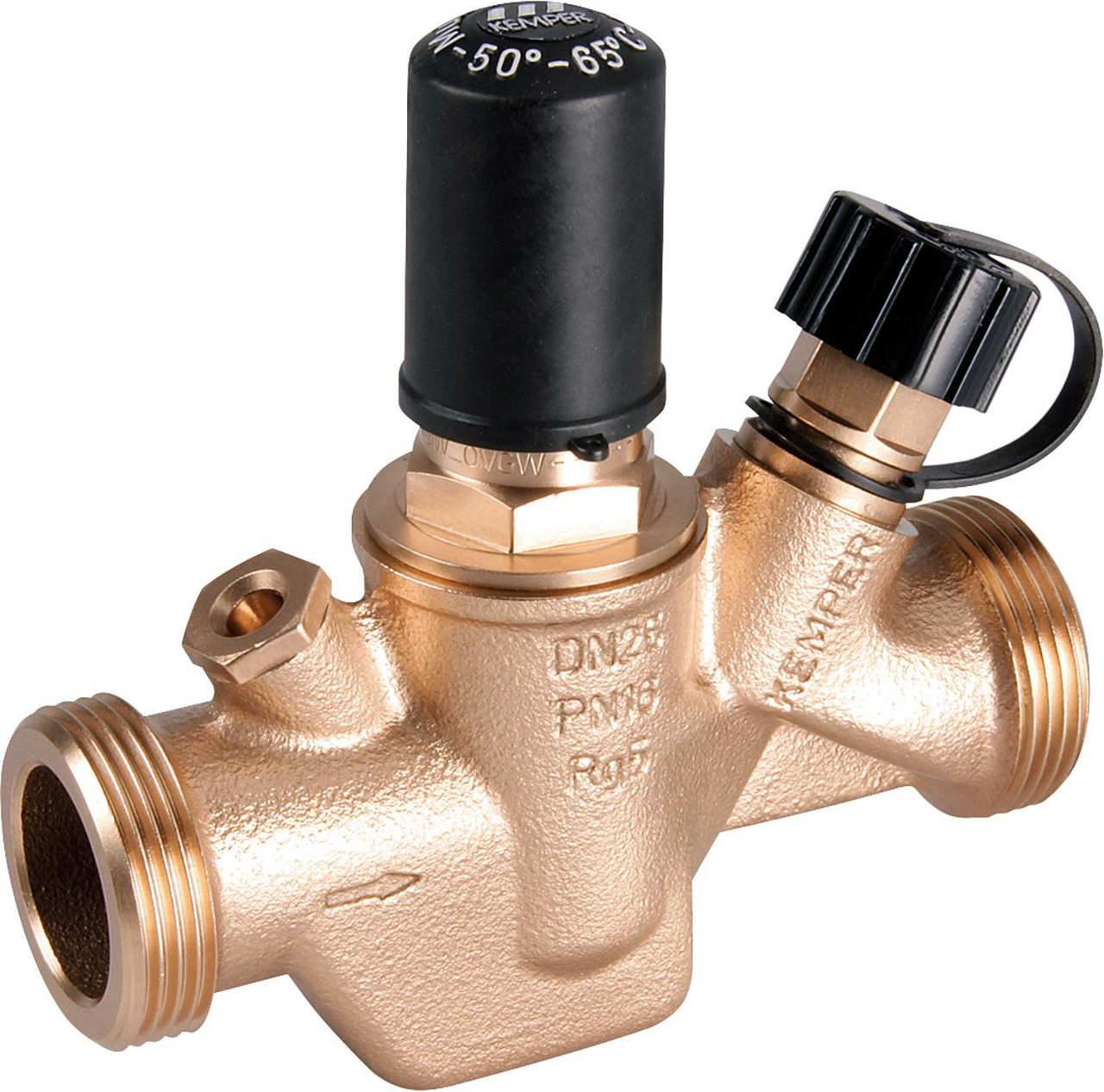 Zirkulations-Regulierventil Multitherm , 50 bis 65 °C, DN 15 (1/2"), AG Zirkulations-Regulierventil Multitherm , 50 bis 65 °C, DN 15 (1/2"), AG