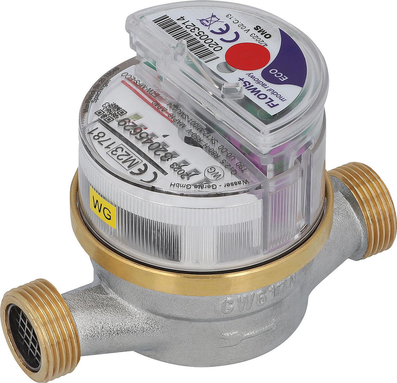 WW-Wohnungswasserzähler Flowis Qn 1,5 L 80mm DN15(1/2'') WW-Wohnungswasserzähler Flowis Qn 1,5 L 80mm DN15(1/2'')