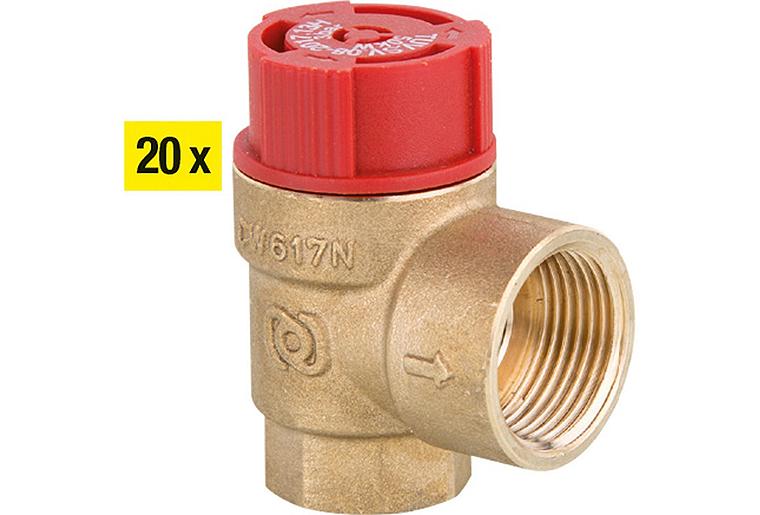 Sicherheitsventil-Set bestehend aus 20x 90 014 97 + 2x Gratis 90 014 97 Sicherheitsventil-Set bestehend aus 20x 90 014 97 + 2x Gratis 90 014 97