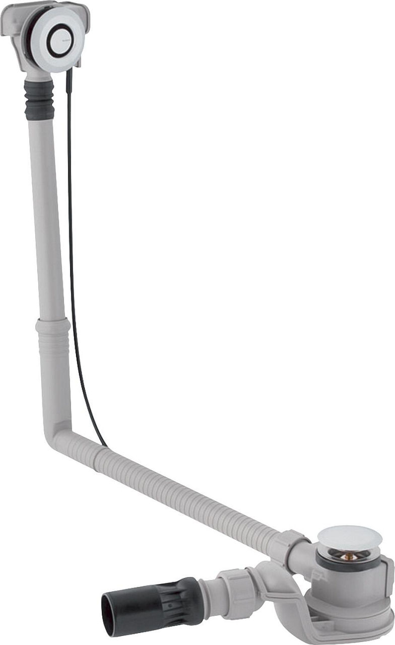 Ab-und Überlaufgarnitur , Ø90 mm mit PushControl und Fertigbauset, DN40/50, Länge 50 cm Ab-und Überlaufgarnitur , Ø90 mm mit PushControl und Fertigbauset, DN40/50, Länge 50 cm