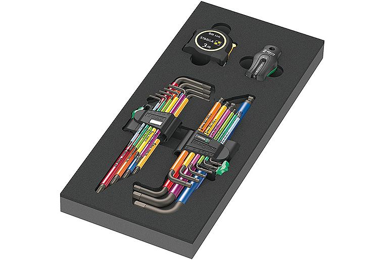 Winkelschlüssel Set WERA Hex + TORX® 20-teilig in Schaumstoffmodul