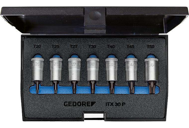 Satz Schraubendrehereinsatz GEDORE 7-teilig, 3/8", Torx