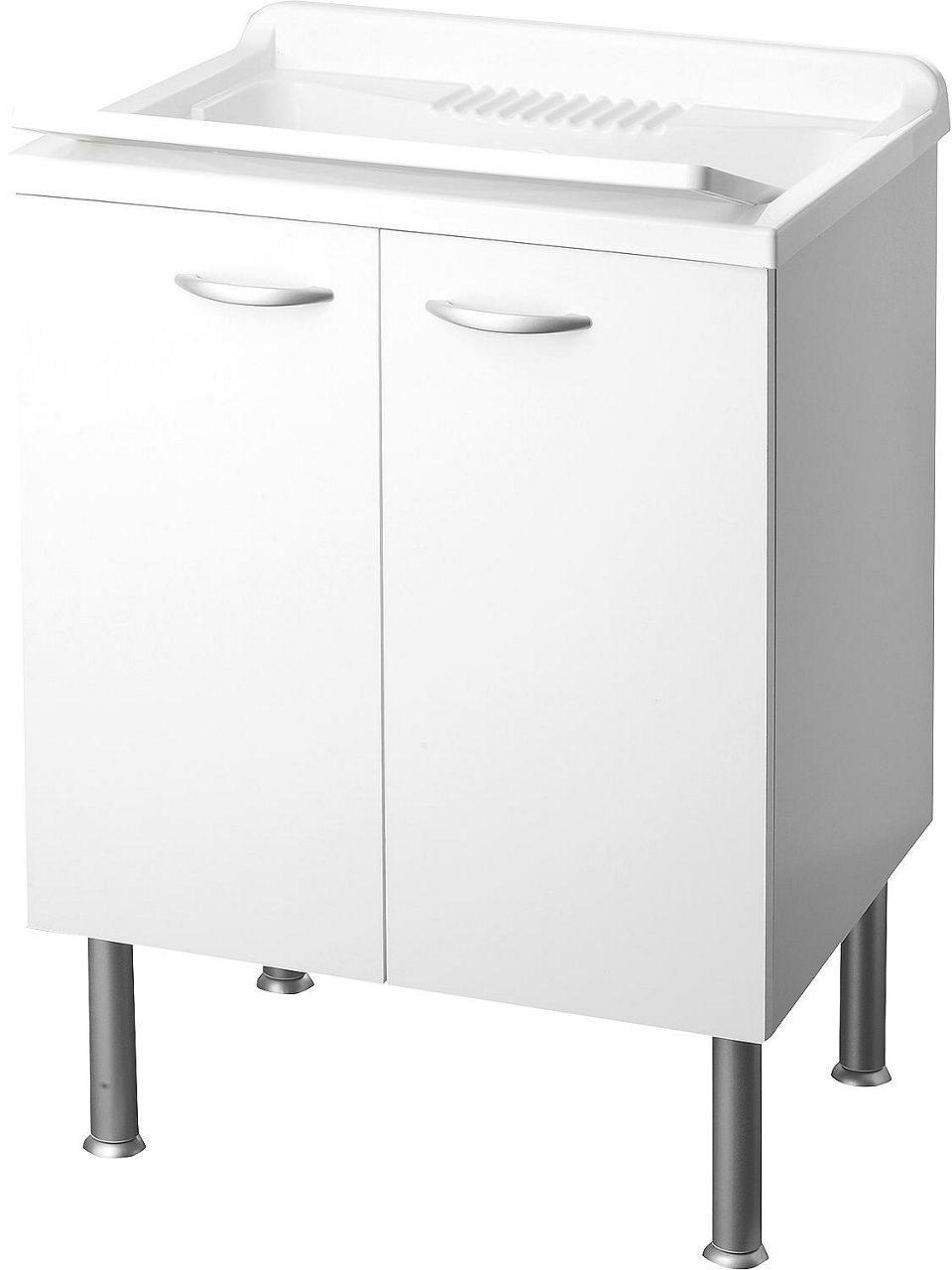 Waschtrog mit Unterschrank mit 2 Türe LxBxH: 600x500x850mm Waschtrog mit Unterschrank mit 2 Türe LxBxH: 600x500x850mm