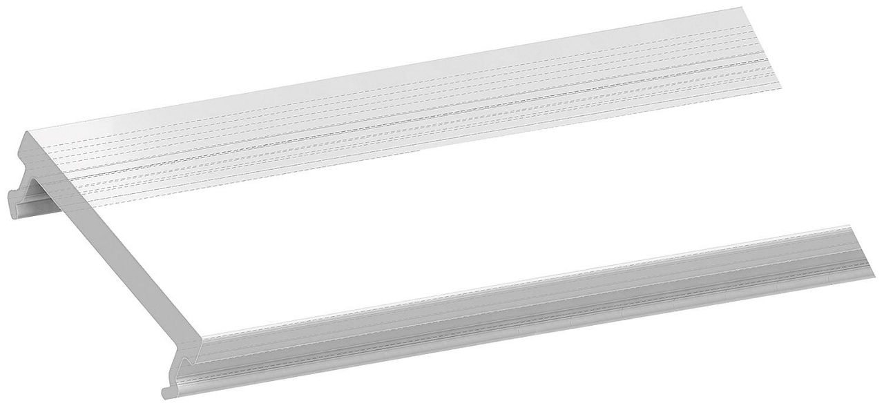 QualityFlex ONE-Kunststoff-Abdeckung, transparent, L x B x H: 2.000 x 17,6 x 4 mm QualityFlex ONE-Kunststoff-Abdeckung, transparent, L x B x H: 2.000 x 17,6 x 4 mm