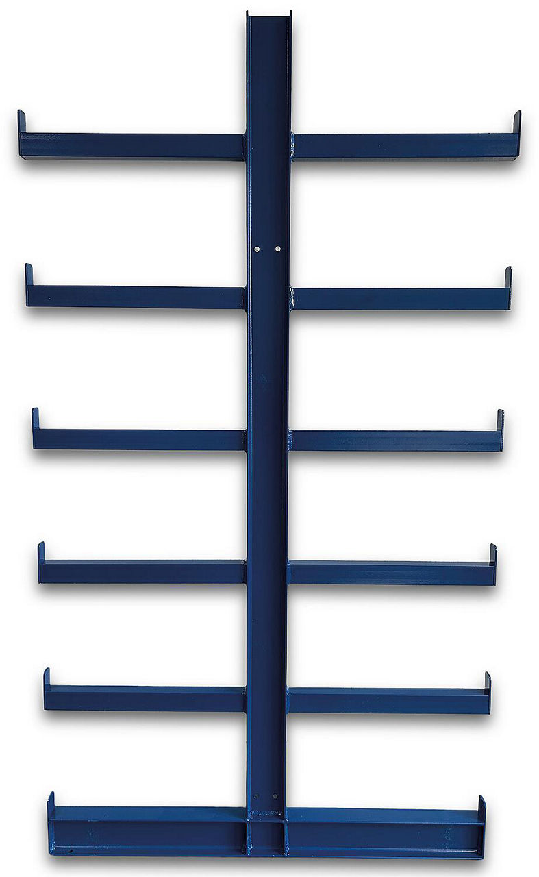 Träger KARL Kramarmregal - DOPPELSEITIG HxT 2000x500mm Arme pro Seite Träger KARL Kramarmregal - DOPPELSEITIG HxT 2000x500mm Arme pro Seite