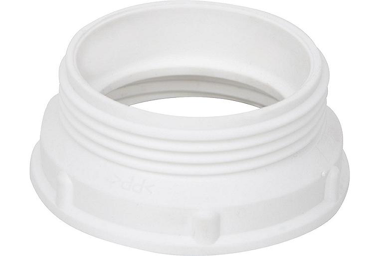 Höhenausgleichstück 15mm 1 1/2" x 1 1/2" Kunststoffweiss mit Dichtung Höhenausgleichstück 15mm 1 1/2" x 1 1/2" Kunststoffweiss mit Dichtung
