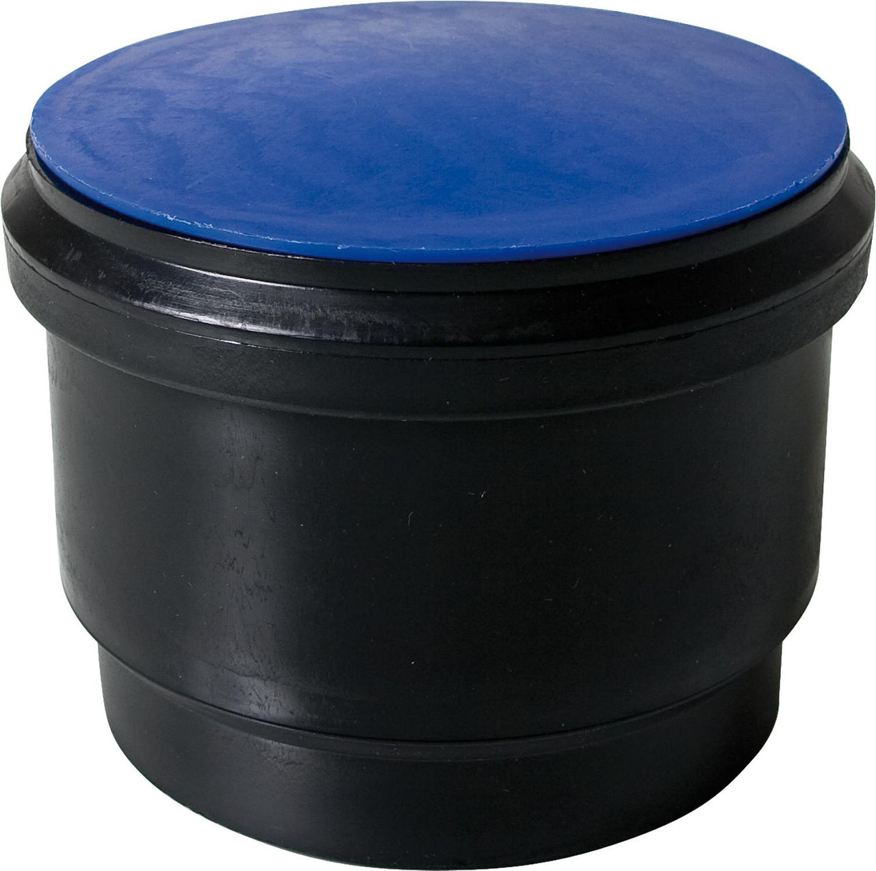 Steckmuffe PEHD mit Dichtung und Stopfen, D = 63/56 mm, DN = 60/56 mm Steckmuffe PEHD mit Dichtung und Stopfen, D = 63/56 mm, DN = 60/56 mm
