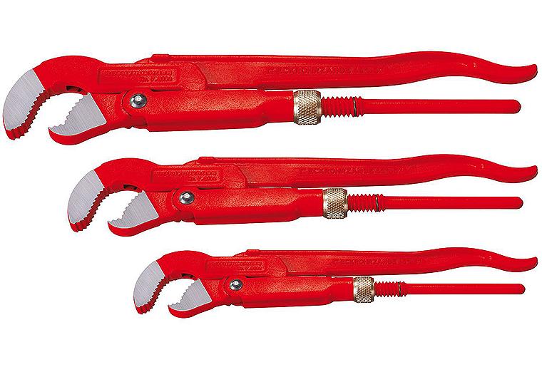 Zangenset Eckrohrzange DN25(1")+DN40(1.1/2")+DN50(2") Zangenset Eckrohrzange DN25(1")+DN40(1.1/2")+DN50(2")