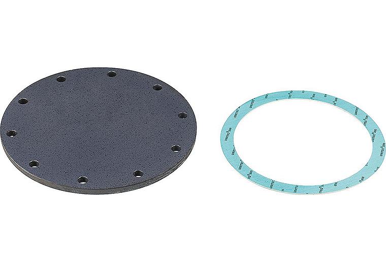 Blindflansch emailliert mit Dichtung, für Speicher mit 260mm Revisionsflansch