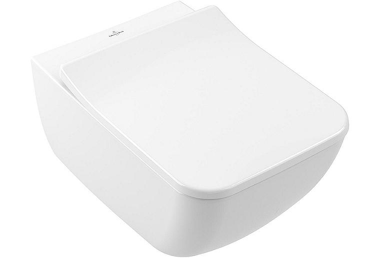 Combi-Pack V&B Venticello Wand-Tiefspül-WC, spülrandlos, WC-Sitz Softclose und Quickrelease, weiß Combi-Pack V&B Venticello Wand-Tiefspül-WC, spülrandlos, WC-Sitz Softclose und Quickrelease, weiß