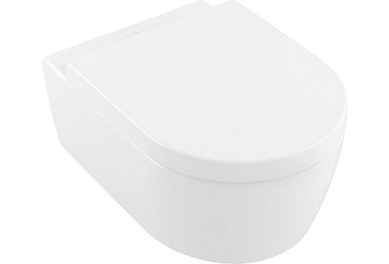 Combi-Pack V&B Avento Wandtiefspül-WC spülrandlos + WC-Sitz Softclose, weiß Combi-Pack V&B Avento Wandtiefspül-WC spülrandlos + WC-Sitz Softclose, weiß