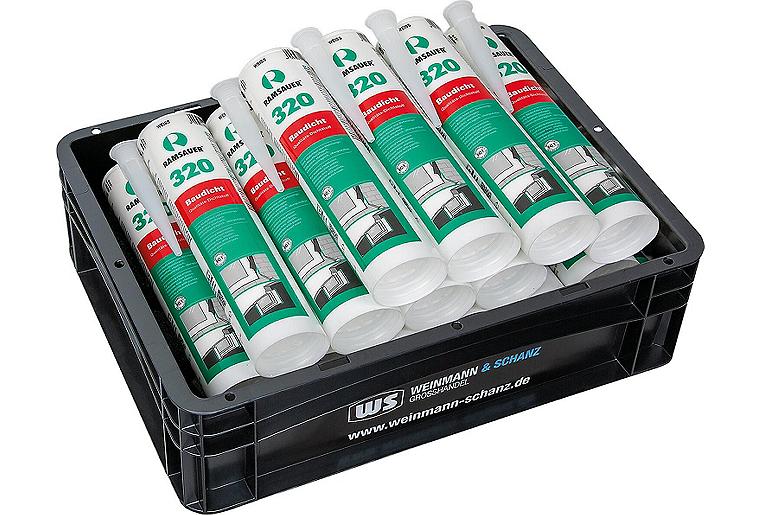 Vorteilspaket WS + Ramsauer, Baudicht Hybrid-Dichtstoff weiß 320, 310 ml / 20 Stück + gratis WS BOX Vorteilspaket WS + Ramsauer, Baudicht Hybrid-Dichtstoff weiß 320, 310 ml / 20 Stück + gratis WS BOX