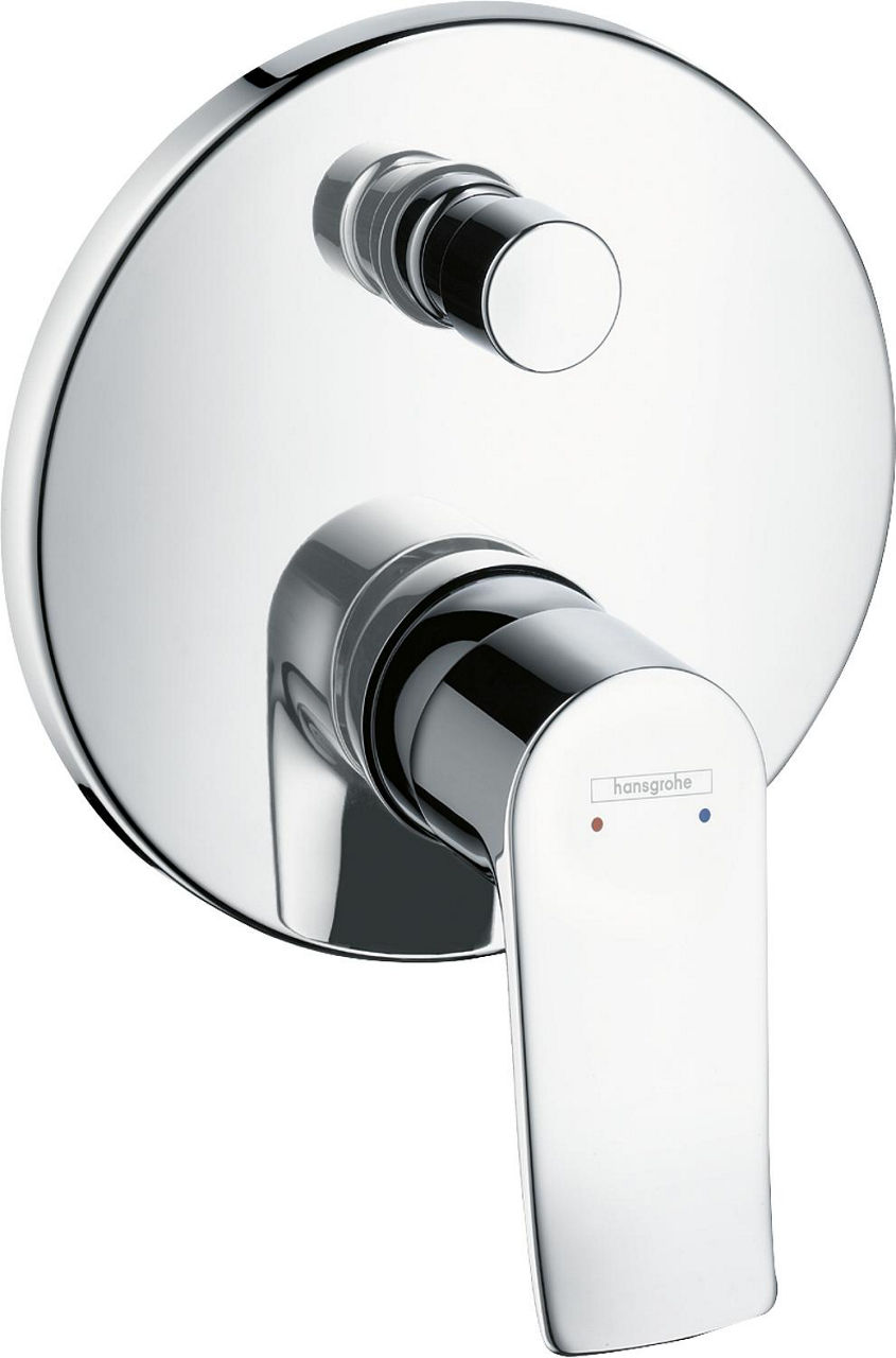 UP-Wannenmischer Hansgrohe Metris Rosette Ø 150 mm chrom mit Rückflussverhinderer UP-Wannenmischer Hansgrohe Metris Rosette Ø 150 mm chrom mit Rückflussverhinderer