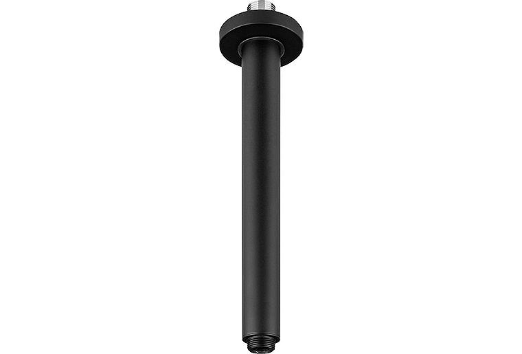Decken-Anschlussrohr 28x300mm Schwarz matt Decken-Anschlussrohr 28x300mm Schwarz matt