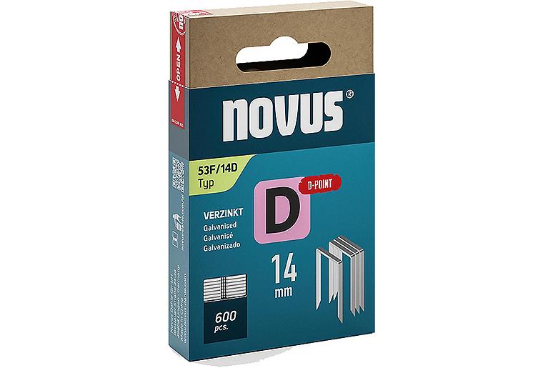 Flachdrahtklammer Novus Typ F 53F/14 verzinkt VPE: 600 Stück Flachdrahtklammer Novus Typ F 53F/14 verzinkt VPE: 600 Stück