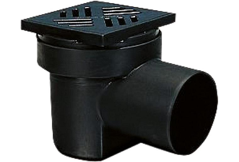 Kessel-Kellerablauf 36501 Farbe schwarz, aus PP, DN 100