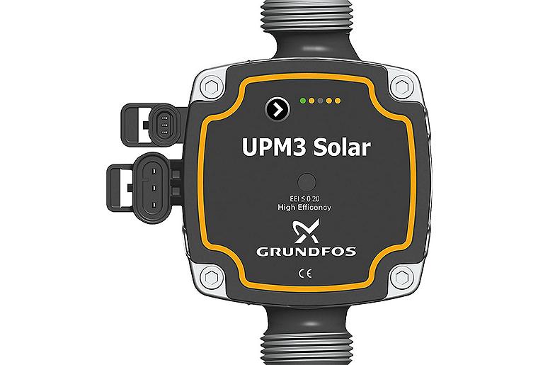 Umwälzpumpe Grundfos UPM3 15-75, Länge 130mm Solar DN25 (1") AG, 9 Uhr, PWM