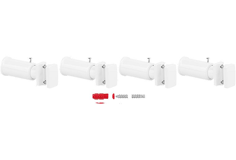 Halterungsset für Handtuchheizkörper ALBA Weiß