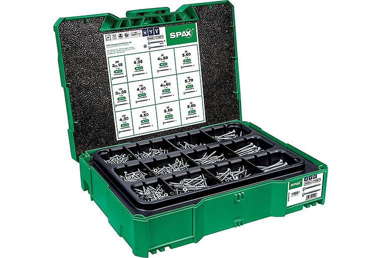 Senkkopfschrauben SPAX Wirox T-STAR Plus 1386 Stück in Systainer