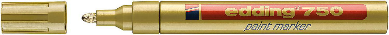edding Lackmarker 750 gold Strichbreite 2 - 4 mm Rundspitze edding Lackmarker 750 gold Strichbreite 2 - 4 mm Rundspitze