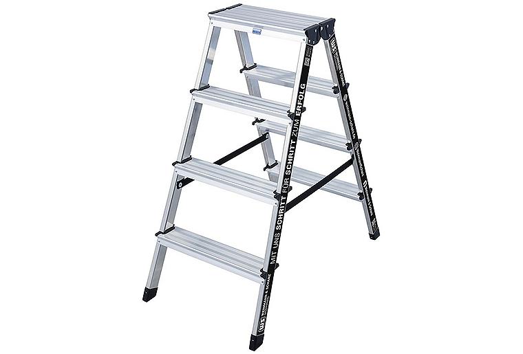 Stufen-Doppel-Leiter WS, Länge 0,95 m, Stufen 2 x 4 Stufen-Doppel-Leiter WS, Länge 0,95 m, Stufen 2 x 4