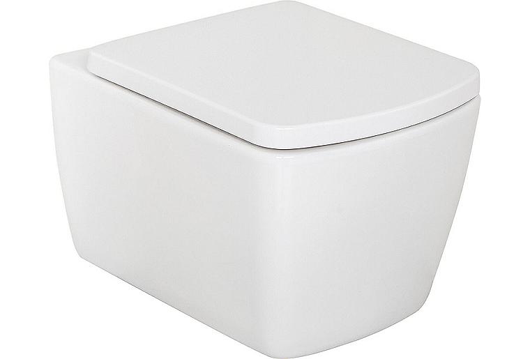 Wand-Tiefspül-WC Aldoma BxHxT: 360x355x500 mm Spülrandlos Keramik weiß Wand-Tiefspül-WC Aldoma BxHxT: 360x355x500 mm Spülrandlos Keramik weiß