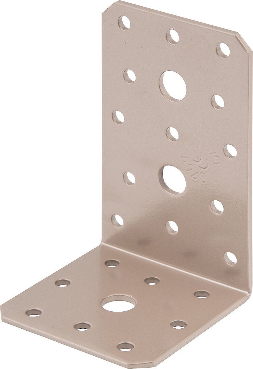 Winkelverbinder DURAVIS® 100 x 60 x 60 mm, Material: Stahl, sendzimirverzinkt, Oberfläche: perlbeige RAL 1035 Winkelverbinder DURAVIS® 100 x 60 x 60 mm, Material: Stahl, sendzimirverzinkt, Oberfläche: perlbeige RAL 1035