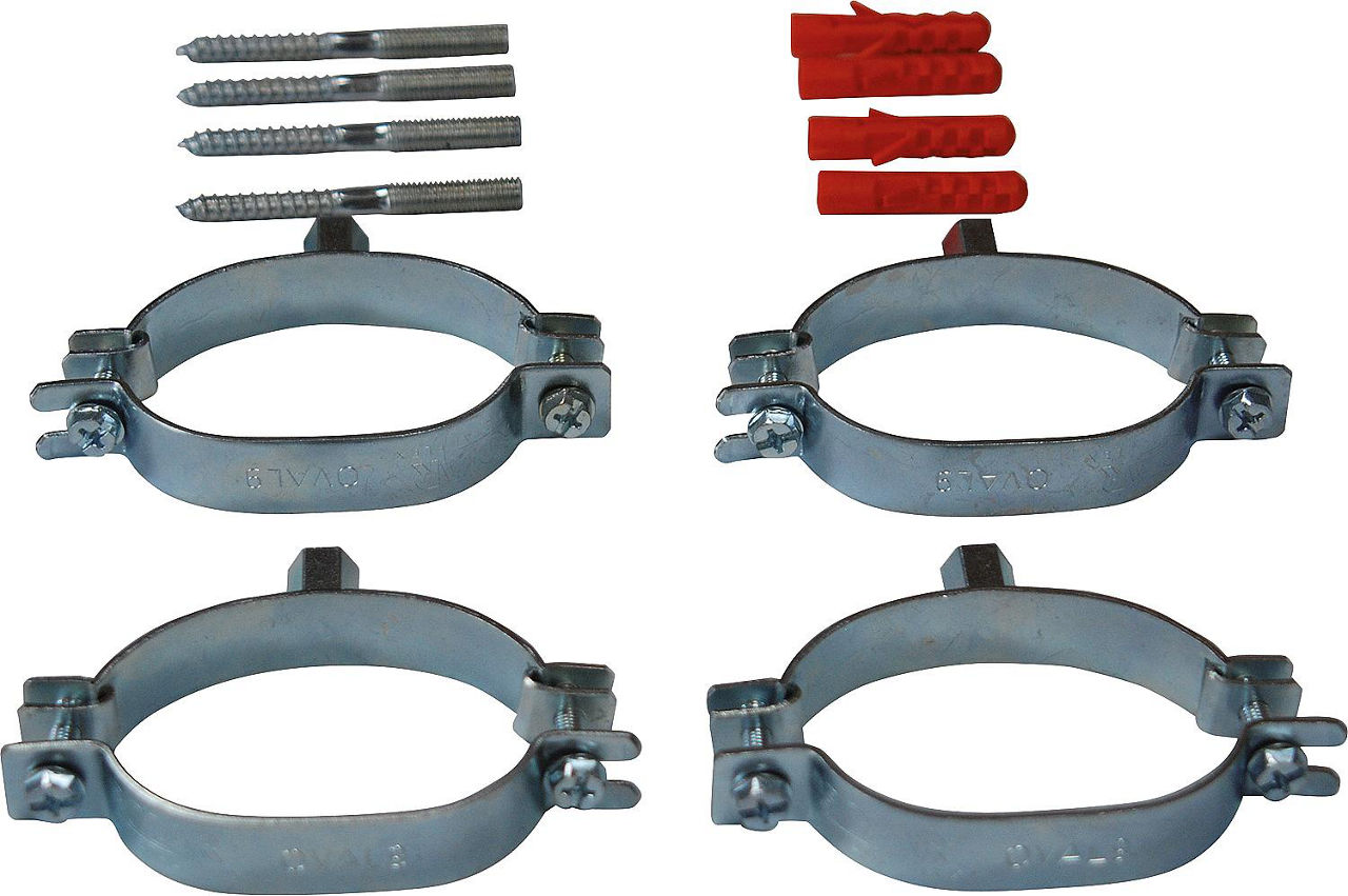 Ovalschellenset für Solar-Flexrohr 2in2 DN 16 + DN 20 (4 Stück)