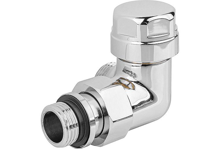Thermostatventil 130TA S, verchromt DN15 (1/2"), Winkeleck links