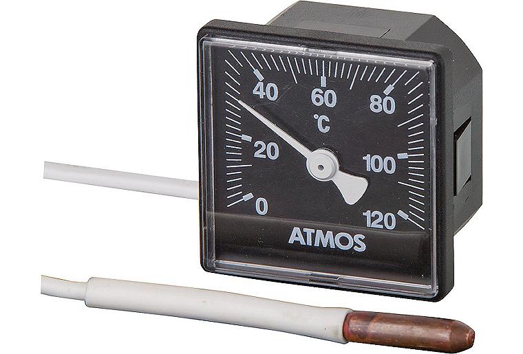 Atmos Thermometer im Kesselschaltfeld