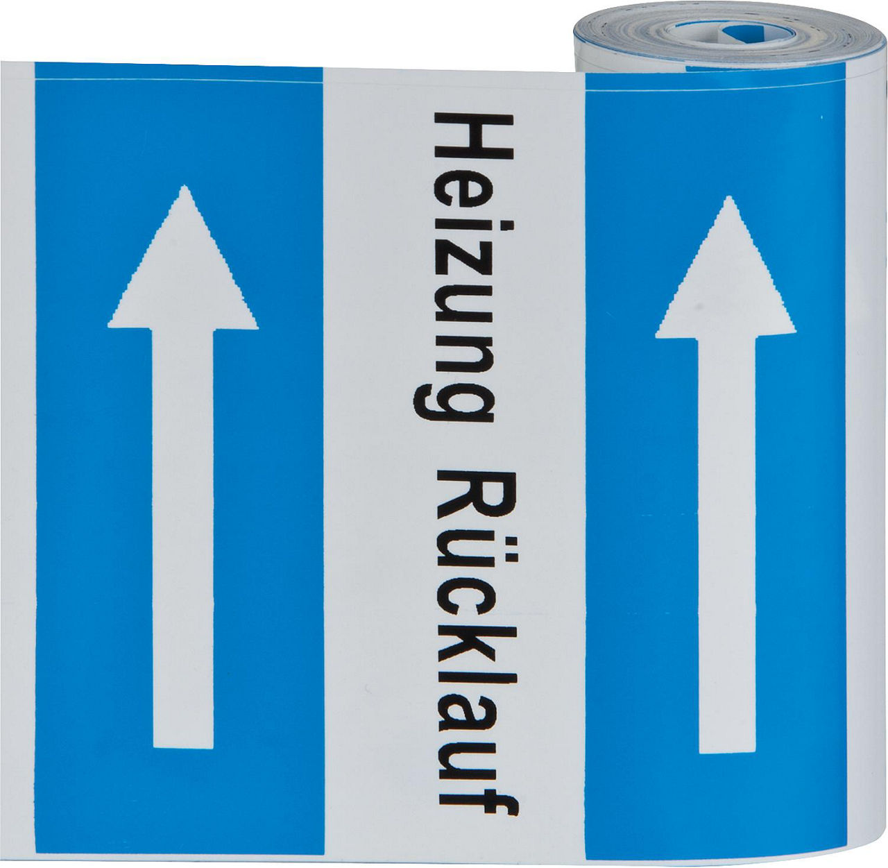 Klebebezeichnungsbänder "Heizung RL" 78 mm breit, Rolle á 5m Klebebezeichnungsbänder "Heizung RL" 78 mm breit, Rolle á 5m