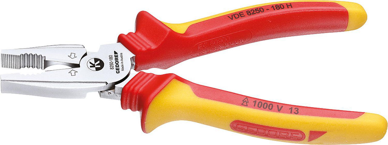 Kraft-Kombinationszange VDE GEDORE Länge 180mm