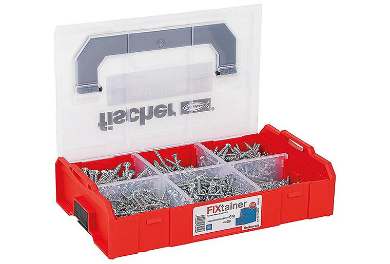 Schraubensortiment, FixTainer PowerFast II, Senkkopf Vollgewinde, Torx® + Bit, 703-teilig