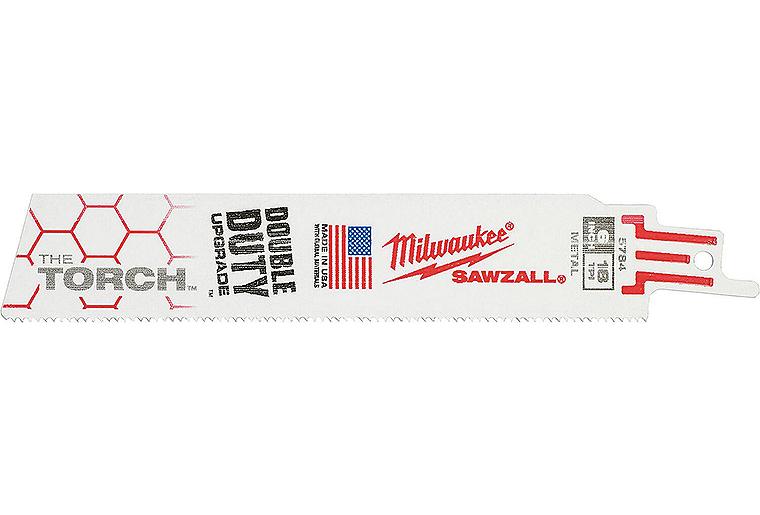 Säbelsägeblatt Milwaukee THE TORCH, Länge 150 mm, VPE 5 Stück, für Metall Säbelsägeblatt Milwaukee THE TORCH, Länge 150 mm, VPE 5 Stück, für Metall
