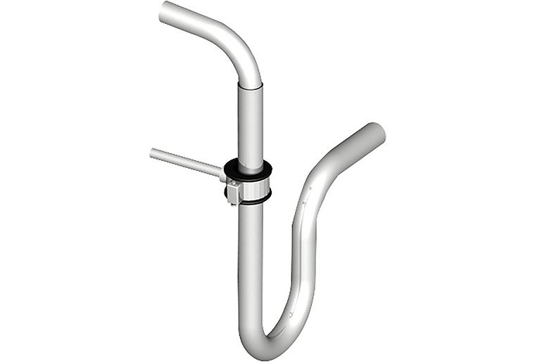 Doppelwandiges Abgassystem Edelstahlsiphon, zweiteilig