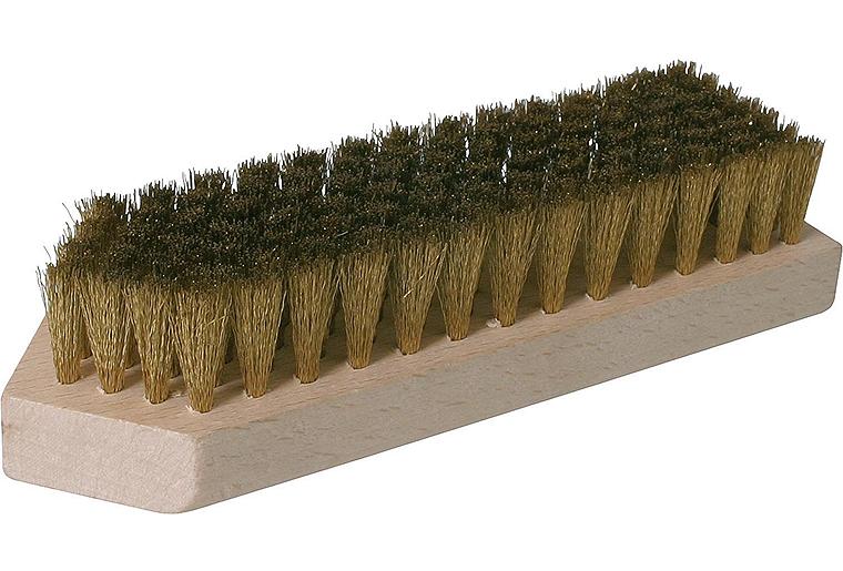 Beizbürste 7-Reihig Messing-Drahtlänge 20mm, zur Vorbehandlung von Holz