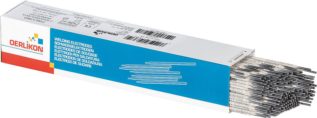Stabelektroden Fincord 2,5 mm x 350 mm Päckchen m. 210 St. Stabelektroden Fincord 2,5 mm x 350 mm Päckchen m. 210 St.