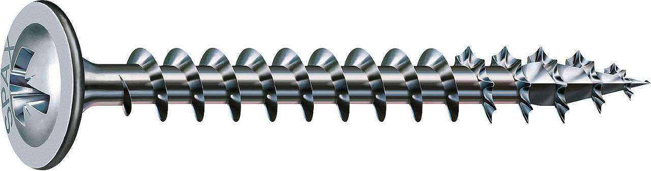 Rückwandkopfschraube Spax Wirox Vollgewinde, Kreuzschlitz PZ2 3,5x35, VPE 2000
