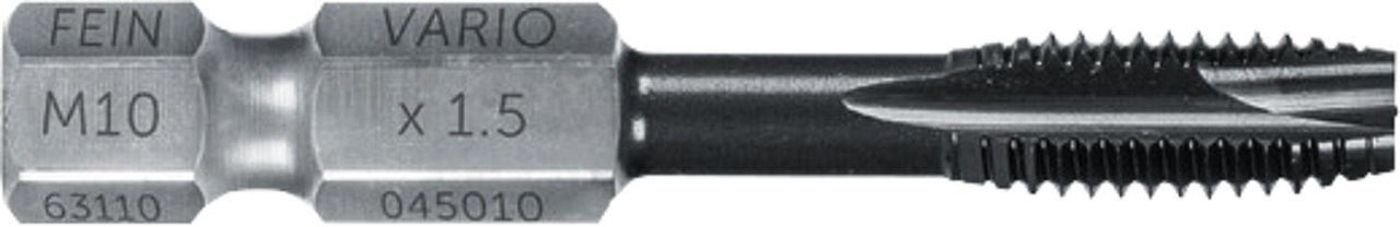Gewindebohrer Fein, M10 x 1,5 mm, mit VARIO Bit-Schaft Gewindebohrer Fein, M10 x 1,5 mm, mit VARIO Bit-Schaft