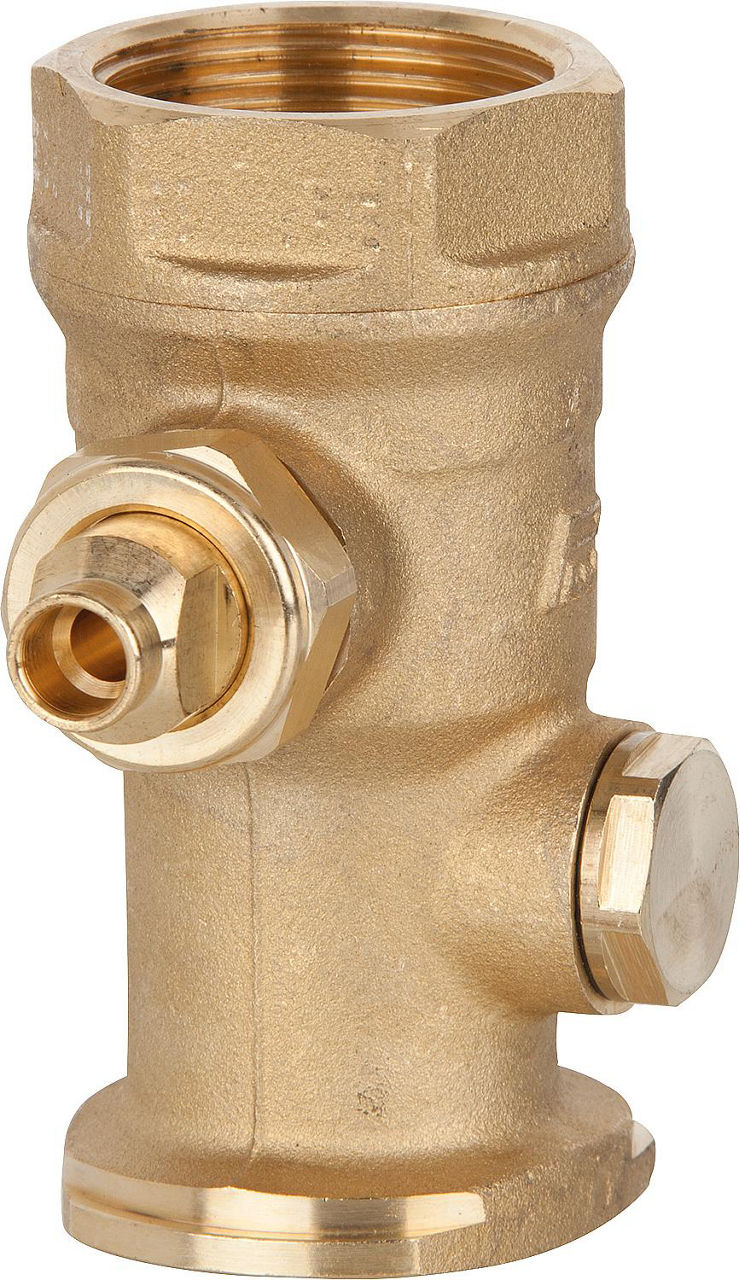 Thermometerkugelhahn TK DN32,F11/4"x11/4"IG", Muffe rechts Thermometerkugelhahn TK DN32,F11/4"x11/4"IG", Muffe rechts