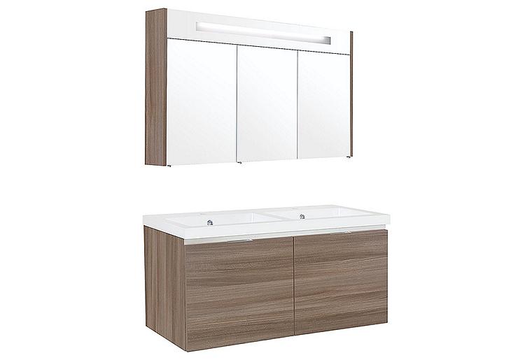 Badmöbel-Set EPIC Serie MBH Eiche natur, 2 Auszüge