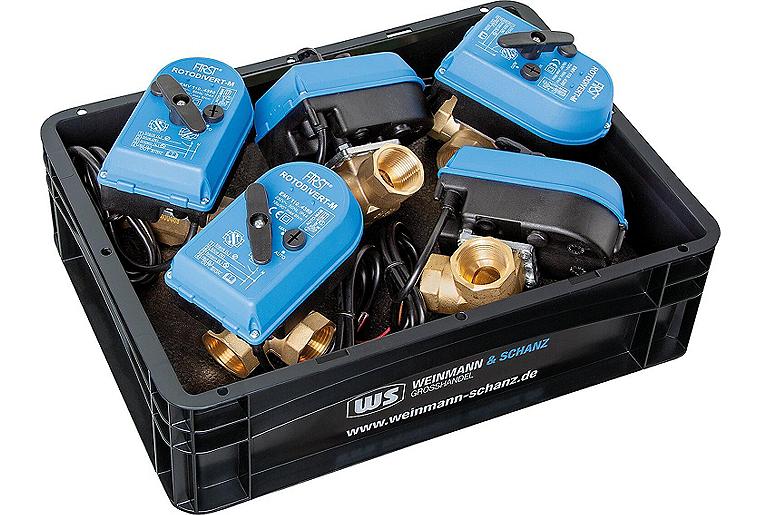 Vorteilspaket 3-Wege Umschaltventil Rotodivert EMV, 5-teilig, +WS Box gratis!