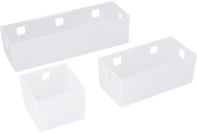 3-teiliges Acryl Schalenset zum Einhängen