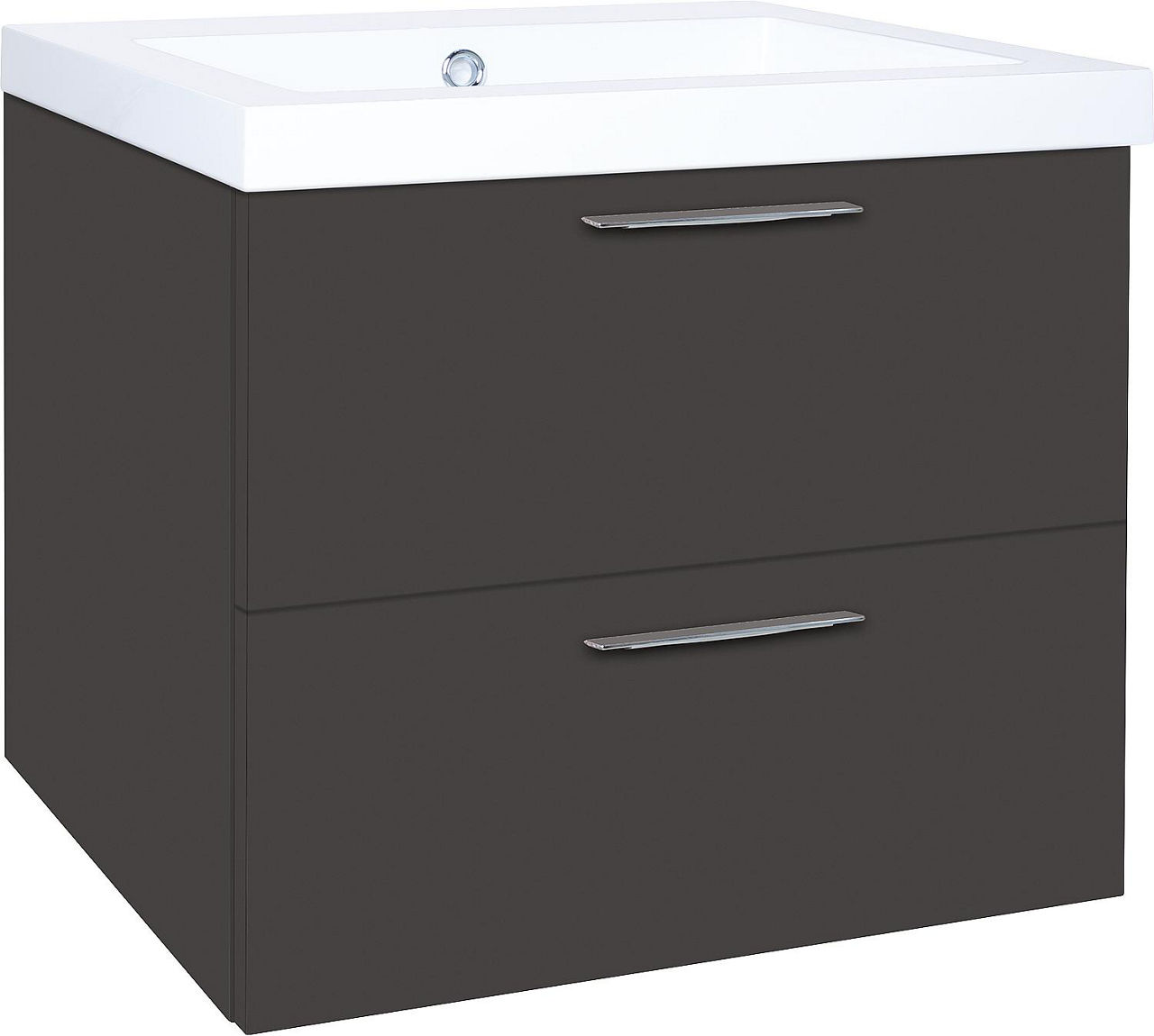WTU+Mineralguss-WT EKRY anthrazit matt 2 Auszüge 610x550x510mm WTU+Mineralguss-WT EKRY anthrazit matt 2 Auszüge 610x550x510mm